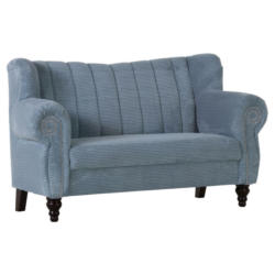 Sofa in Cord Hellblau