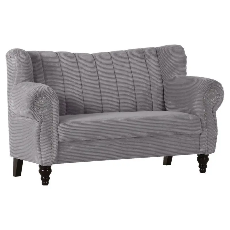 Sofa in Cord Hellgrau