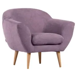 Sessel in Flachgewebe Lila