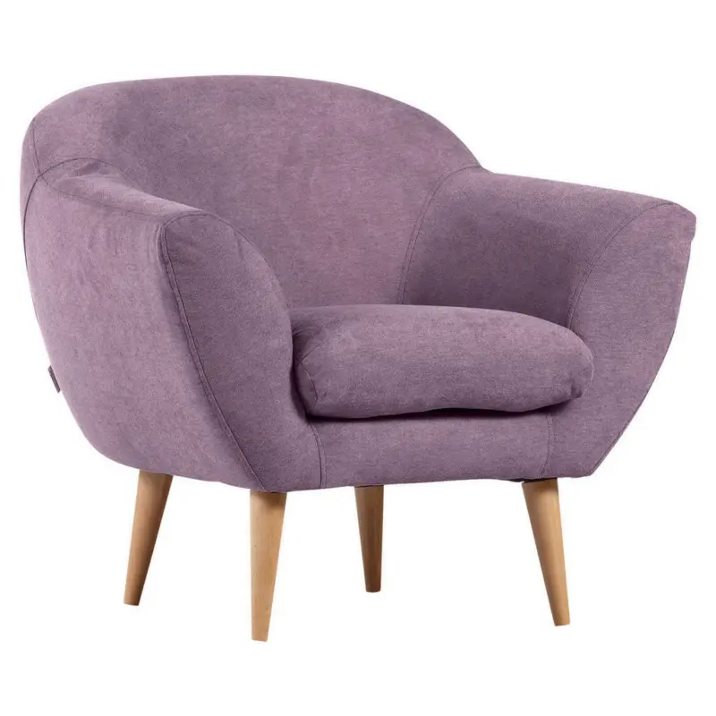 Sessel in Flachgewebe Lila