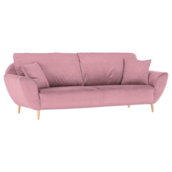 Sofa in Flachgewebe Rosa