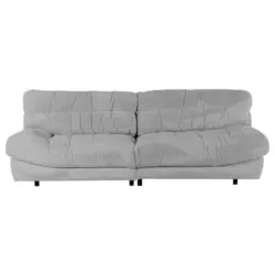 Bigsofa in Pl&uuml;sch Grau