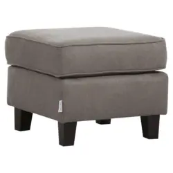 Hocker in Holz, Textil Hellbraun