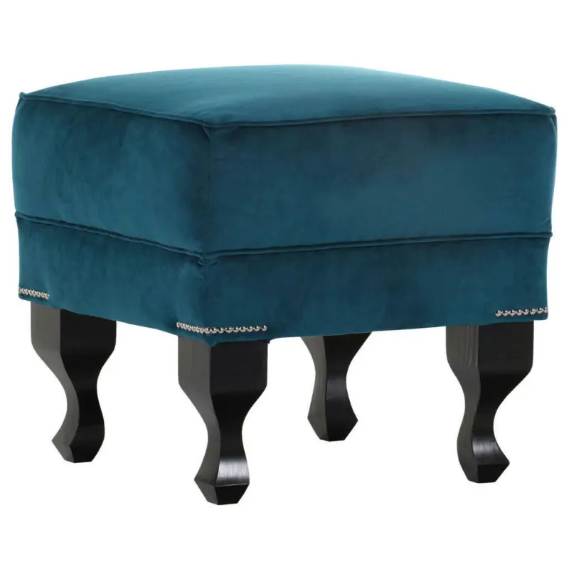 Hocker in Textil Petrol