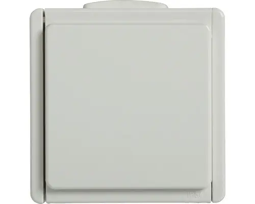 Steckdose Feuchtraum-Aufputz polarweiß