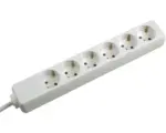 Hornbach Steckdosenleiste 6-fach, 3G1,5, weiß, 3 m