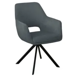 Armlehnstuhl in Eisen Webstoff