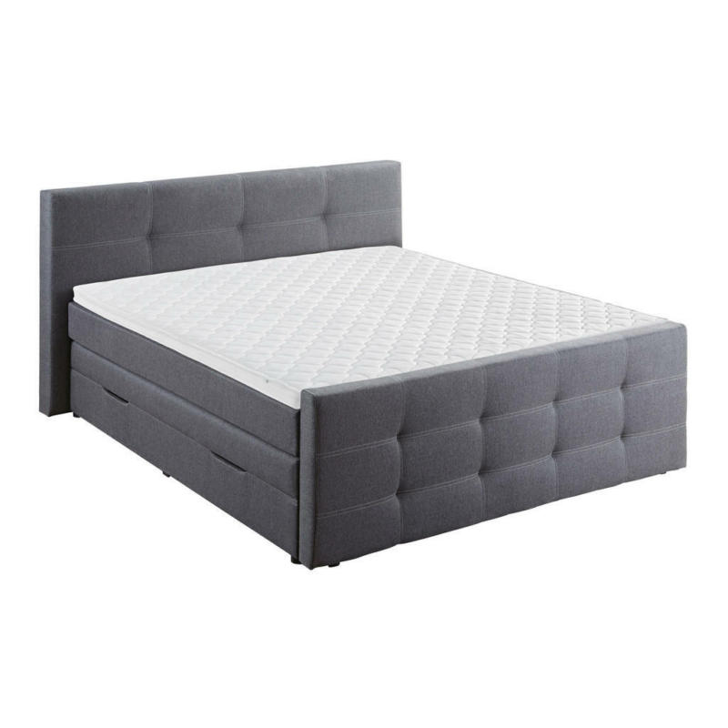 Boxspringbett 180/200 cm in Grau