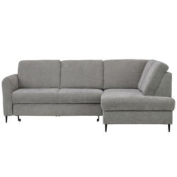 Ecksofa in Chenille Grau