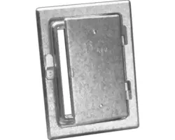 Kamintür RuG Semin Stahlblech feuerverzinkt 23X29,5 cm silber