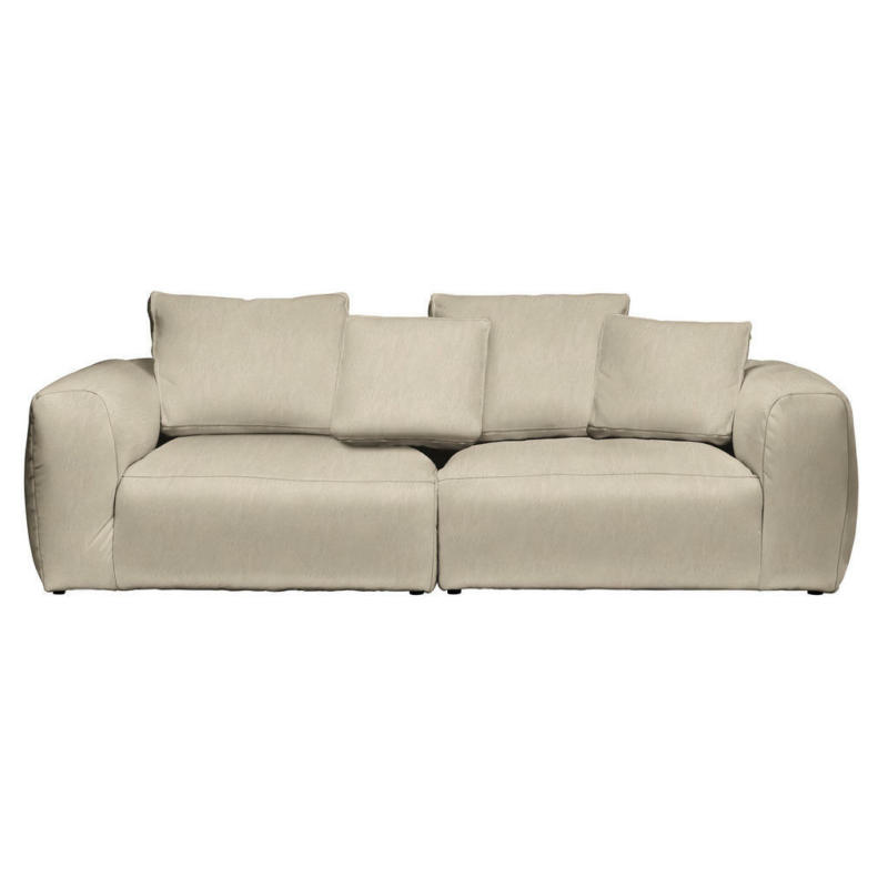 Bigsofa in Samt Taupe