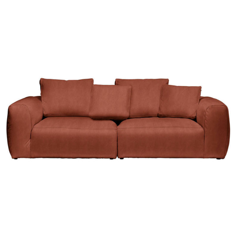 Bigsofa in Samt Rostfarben