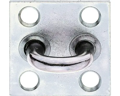 Öse für Überfalle 50 x 50 x 8,0 mm galv. verzinkt, dickschichtpassiviert