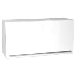 Küchenoberschrank 100/50/34,6 cm in Weiß, Weiß Hochglanz