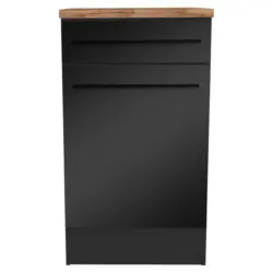 Schubkastenunterschrank 50/90/60 cm in Schwarz