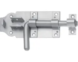 Türriegel schwer mit befestigter Schlaufe, 160 x 70 mm, feuerverzinkt