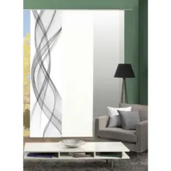 Flächenvorhang Ferrola, 3-Tlg. in Grau blickdicht