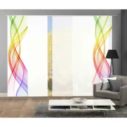 Flächenvorhang Ferrola, 5-Tlg. in Multicolor blickdicht