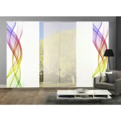 Flächenvorhang Ferrola, 6-Tlg. in Multicolor blickdicht