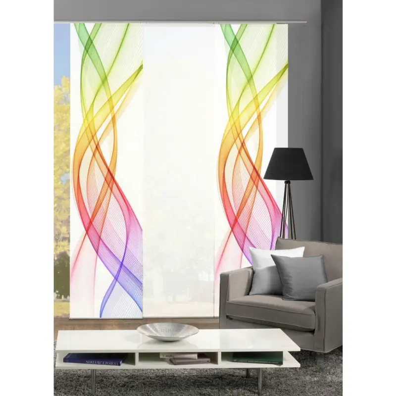 Flächenvorhang Ferrola, 3-Tlg. in Multicolor blickdicht