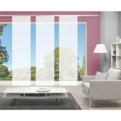 Flächenvorhang Rom, 3-Tlg. in Weiß