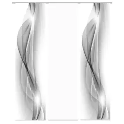 Flächenvorhang Neblana in Grau blickdicht