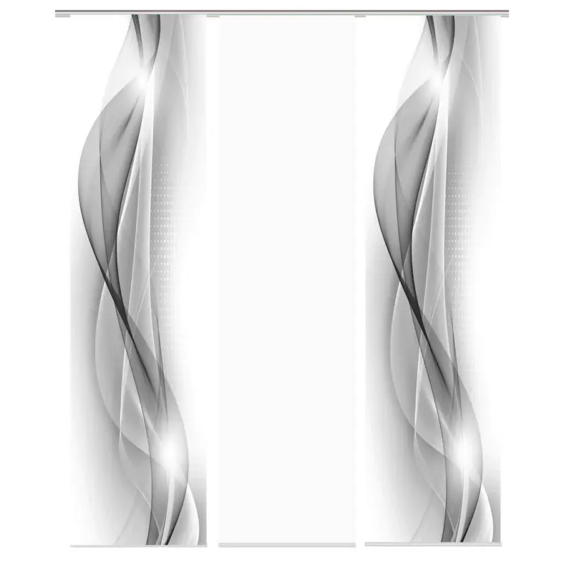 Flächenvorhang Neblana in Grau blickdicht