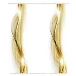 Flächenvorhang Neblana, 3-Tlg. in Goldfarben blickdicht