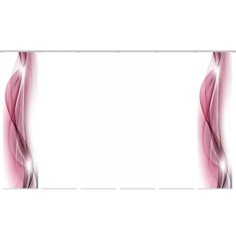 Flächenvorhang Neblana, 6-Tlg. in Rot blickdicht