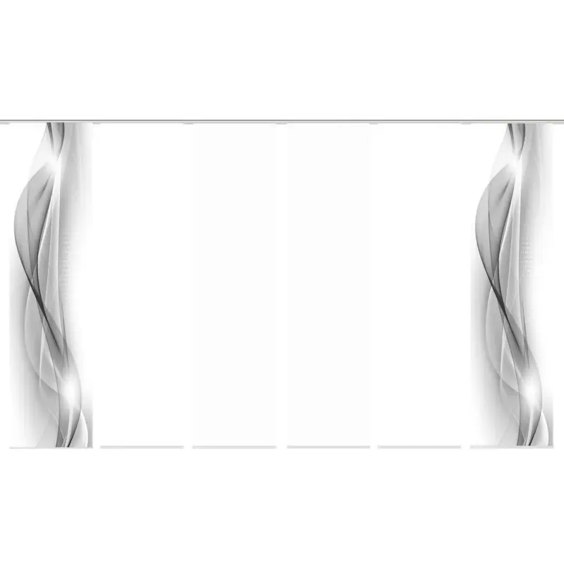 Flächenvorhang Neblana, 6-Tlg. in Grau blickdicht