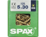 Hornbach Spax Universalschraube Kreuzschlitz PZ 2, Senkkopf, Holz-Vollgewinde, 5x30 mm, 125 Stück