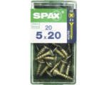 Hornbach Spax Universalschraube Kreuzschlitz PZ 2, Senkkopf, Holz-Vollgewinde, 5x20 mm, 20 Stück