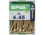 Hornbach Spax Universalschraube Kreuzschlitz PZ 2, Senkkopf, Holz-Vollgewinde, 4x45 mm, 40 Stück