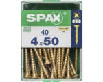 Hornbach Spax Universalschraube Kreuzschlitz PZ 2, Senkkopf, Holz-Vollgewinde, 4x50 mm, 40 Stück