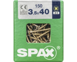 Spax Universalschraube Kreuzschlitz PZ 2, Senkkopf, Holz-Vollgewinde, 3,5x40 mm, 150 Stück