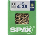 Hornbach Spax Universalschraube Kreuzschlitz PZ 2, Senkkopf, Holz-Vollgewinde, 4x35 mm, 150 Stück