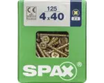 Hornbach Spax Universalschraube Kreuzschlitz PZ 2, Senkkopf, Holz-Vollgewinde, 4x40 mm, 125 Stück