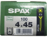 Hornbach Spax Universalschraube Kreuzschlitz PZ 2, Senkkopf, Holz-Vollgewinde, 4x45 mm, 100 Stück