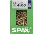 Hornbach Spax Universalschraube Kreuzschlitz PZ 2, Senkkopf, Holz-Vollgewinde, 4x60 mm, 75 Stück