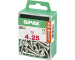 Hornbach Spax Universalschraube T 20, Halbrundkopf, 4x25 mm, 75 Stück