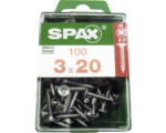 Hornbach Spax Rückwandschraube Tellerkopf Stahl Kreuzschlitz PZ, 3x20 mm, 100 Stück