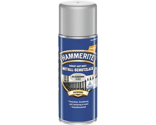 HAMMERITE Metall-Schutzlack glänzend Silbergrau 400 ml