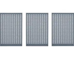 Lochwand Küpper Hammerschlag-Silber 1200 mm 3-tlg