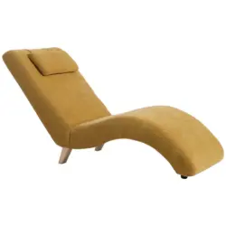 Liege in Velours Gelb