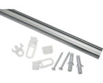 Hornbach Aluminium-Vorhangschiene 13 mm Komplettset aluminium 210 cm