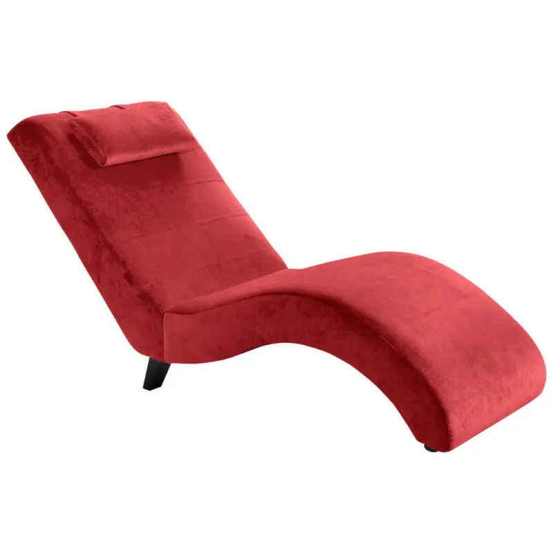 Liege in Mikrofaser Rot