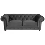 XXXLutz Lauterach - Ihr Möbelhaus bei Bregenz Chesterfield-Sofa in Samt, Velours Anthrazit