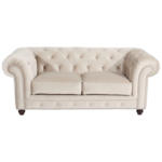 XXXLutz Lauterach - Ihr Möbelhaus bei Bregenz Chesterfield-Sofa in Samt, Velours Creme