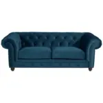 XXXLutz Lauterach - Ihr Möbelhaus bei Bregenz Chesterfield-Sofa in Samt, Velours Petrol