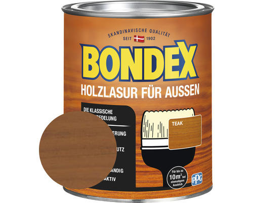 Holzschutz-Lasur Bondex teak 750 ml